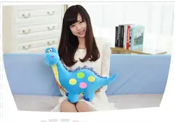 Новые милые плюшевые синий динозавр игрушка мультфильм видит динозавры кукла подарок около 50 см 0314
