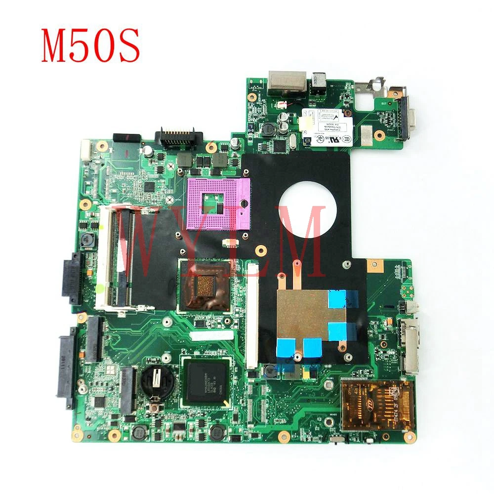 

M50S mainboard For ASUS M50S M50SV Laptop notebook motherboard PM965 DDR2 Tested Working Well free shipping