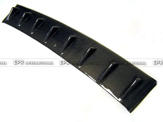 

For Mitsubishi Evolution EVO 10 Carbon Fiber Non-SSS Vortex Generator Glossy Fibre Finish Rear Roof Wing Accessories Car Styling