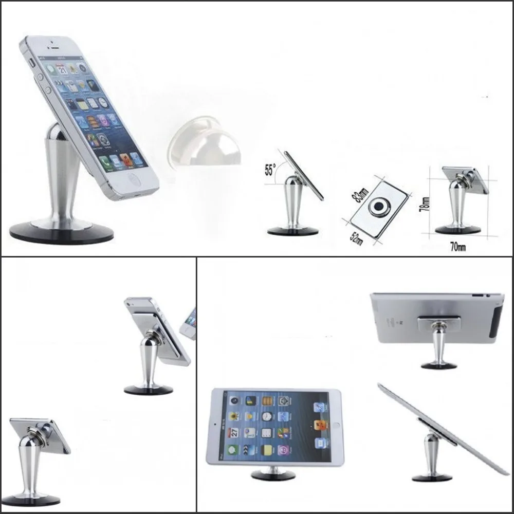 

Magic Nano micro-suction Metal Tablet Holder Support Universal Rotation Stand Car bracket for iPad Tablet Mobile Phone