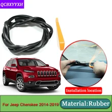 Автомобиль-Стайлинг для Jeep Cherokee- Anti-Шум Звукоизолированные пыле приборной панели автомобиля Лобовое стекло щеточное авто аксессуары