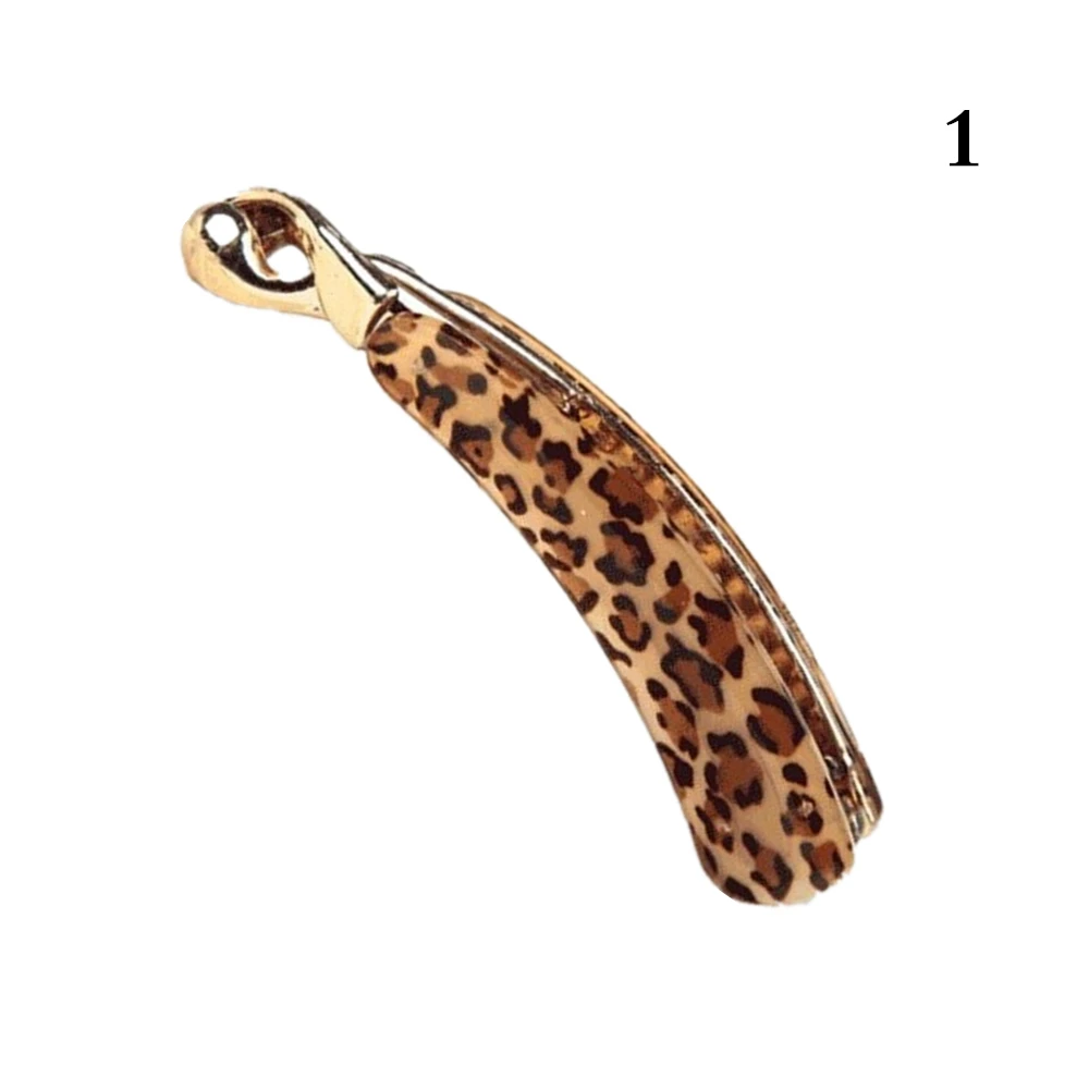 2019 Trendy Women Hair Clip Leopard Print Ladies Barrette Hair Claw Hair Pin Banana Hairpin Hairgrip Hair Styling Accessories