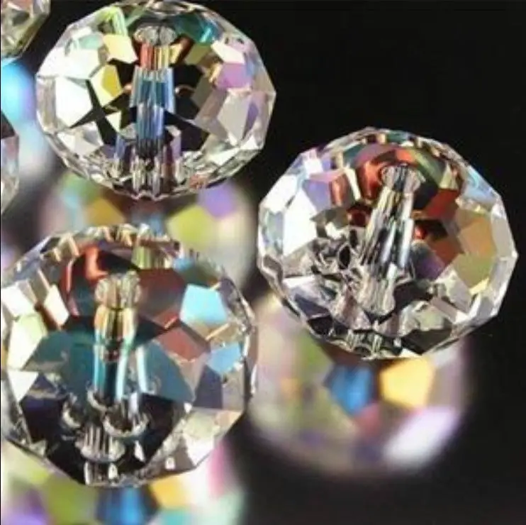 Free Shipping 1000pcs 3x4mm Clear +AB Crystal Faceted Gems Loose Beads 5040 | Украшения и аксессуары