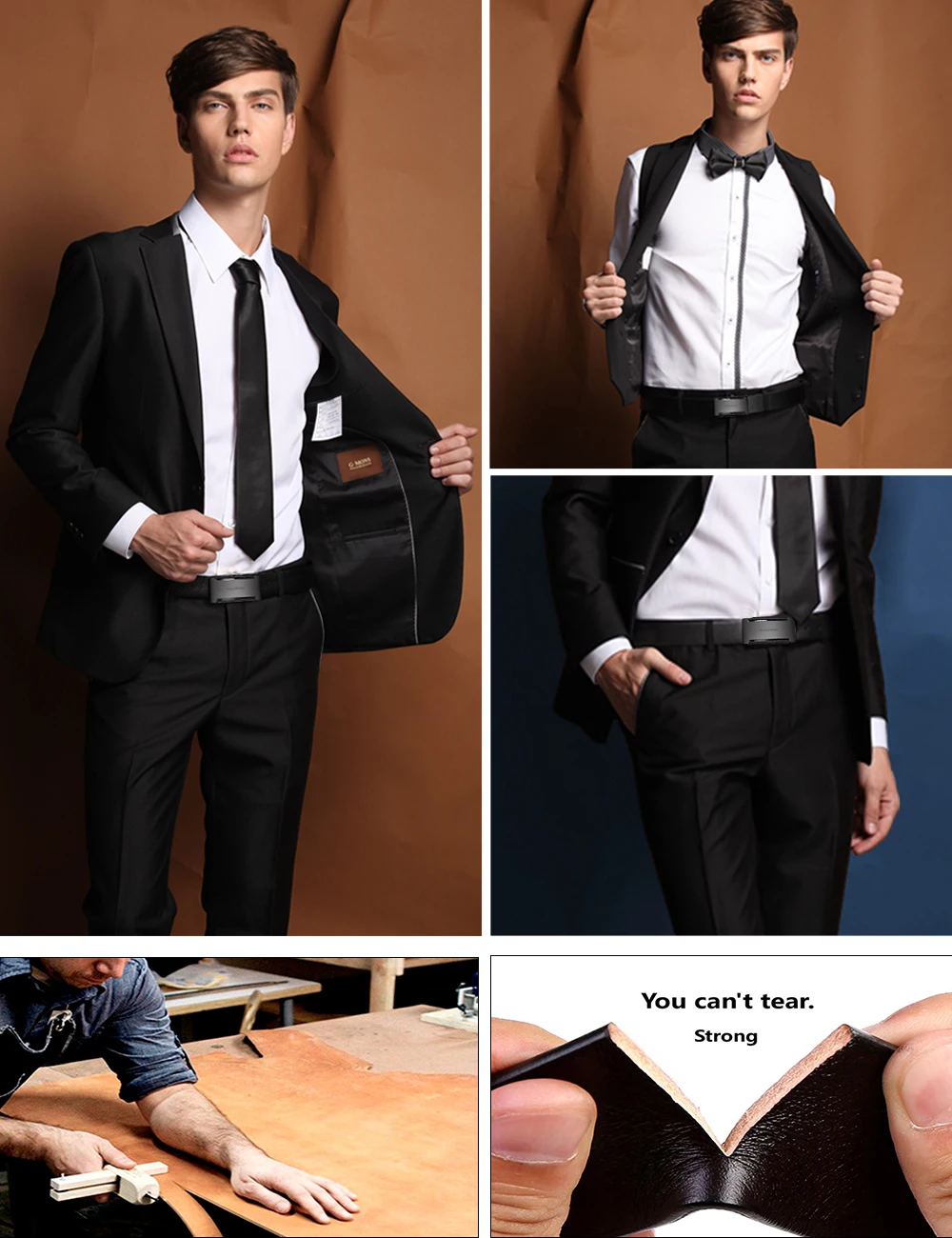 Skup Top marka męski pasek automatyczna opaska na głowę Cowskin pas moda złote klamry projekt skórzane paski męskie męskie