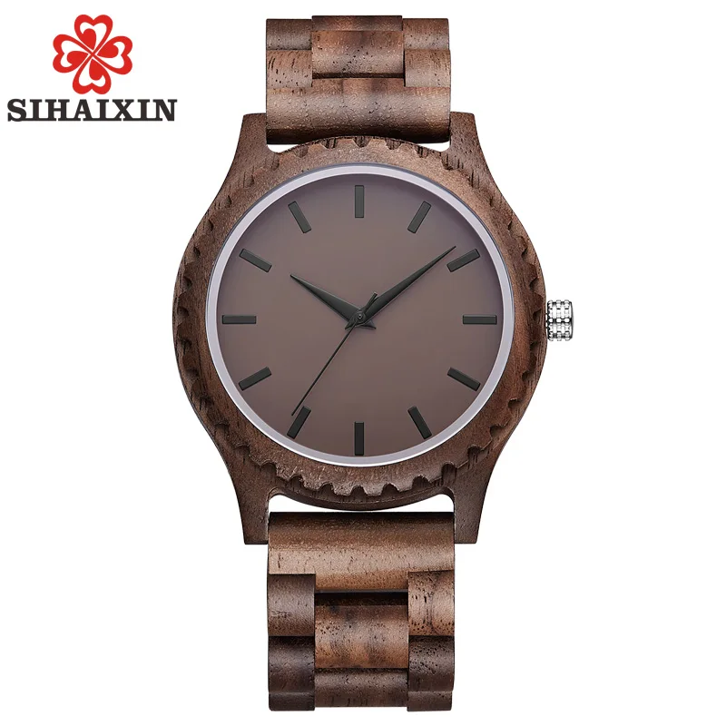 SIHAIXIN деревянные часы мужские ручной работы Horloges Mannen сандаловые кварцевые