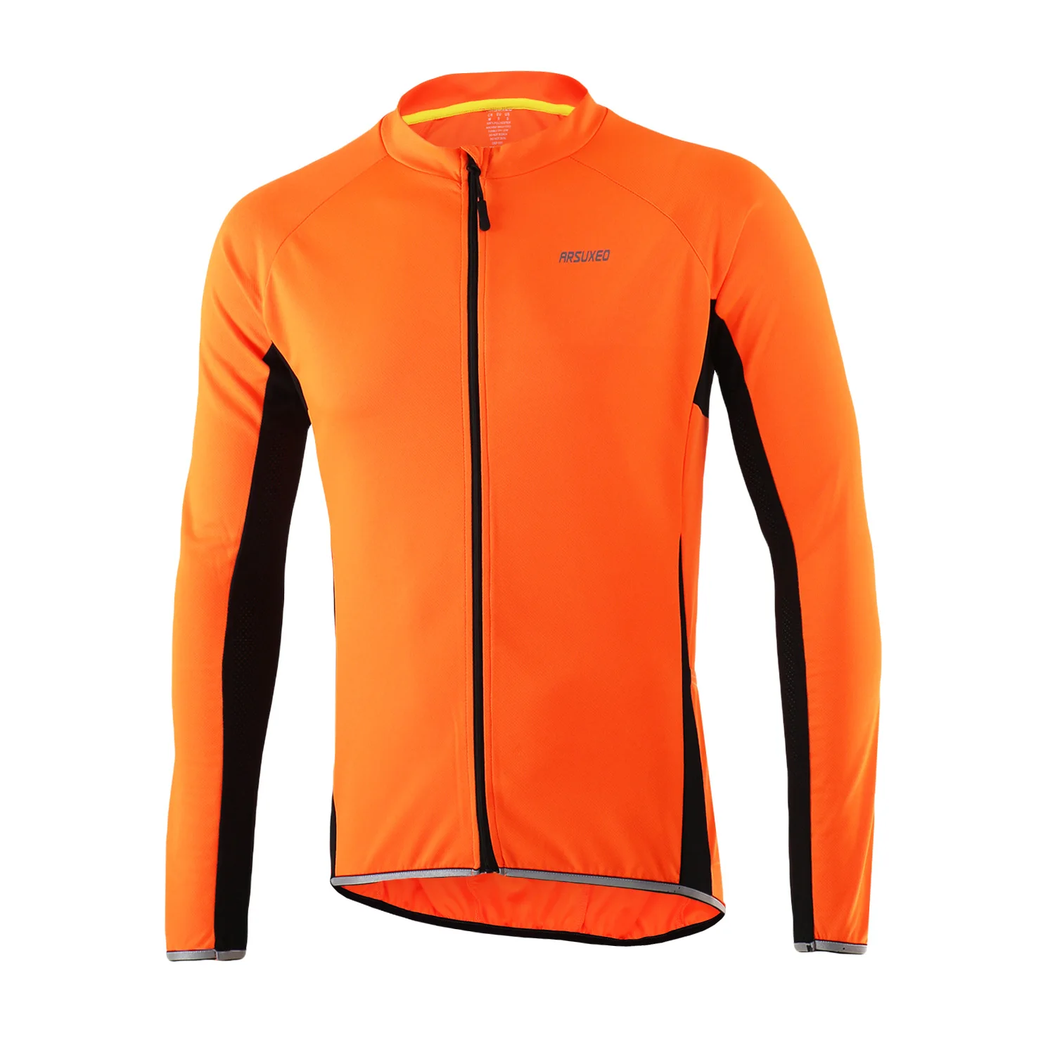 Pro de los hombres de manga larga Ciclismo Jersey transpirable MTB bicicleta, ropa de Jersey con reflectantes Maillot ropa de Ciclismo