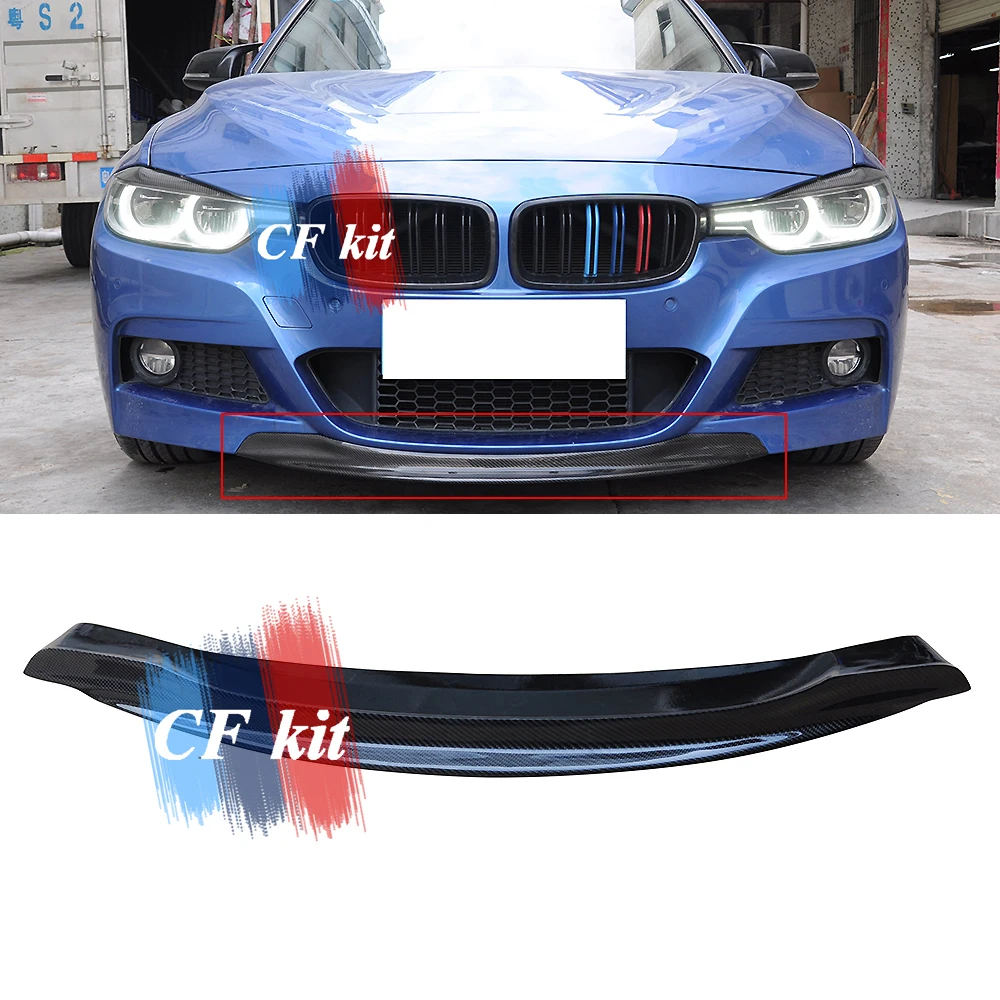 CF комплект RKP Стиль Настоящее карбоновое волокно передний спойлер для BMW F30 F31 модель M-TECH передний бампер M в стиле спортивного автомобиля