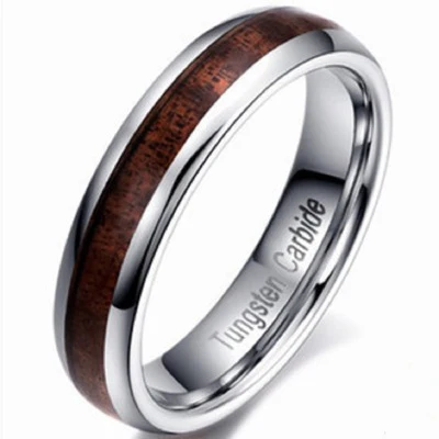 Вольфрамовое Золотое деревянное кольцо CJZBLXLX01082