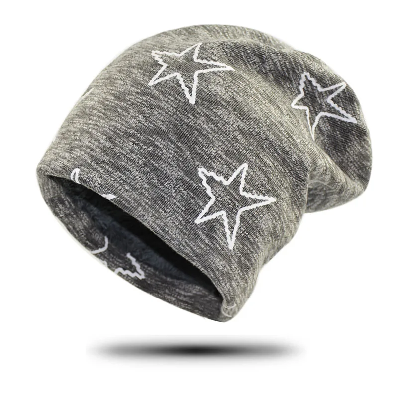 Новинка, модные мужские и женские вязаные шапки в стиле хип-хоп с рисунком рок и звезд, вязаная шапка с черепом на осень и зиму
