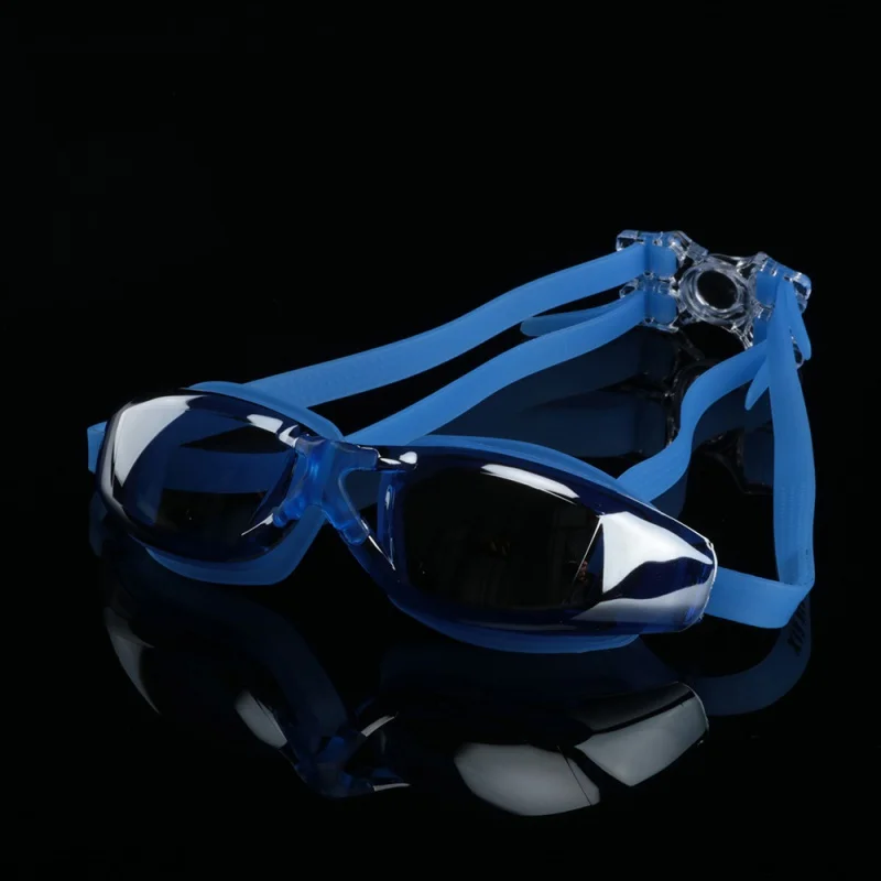 Очки для плавания мужские и женские анти-противотуманные УФ-защитные очки для плавания профессиональные гальванические водонепроницаемые очки для плавания Bthi