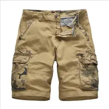 Мужские шорты Летние повседневные хлопковые шорты большого размера длиной до колена мужская верхняя одежда модные эластичные свободные однотонные шорты с принтом