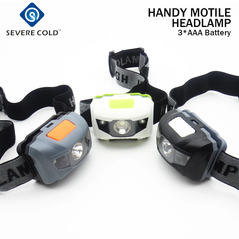 

Severe Cold R3 + 2LED 4 Modes Mini Headlamp Light Outdoor Headlight Waterproof AAA Battery Hiking Hunting Reading Head Lamp