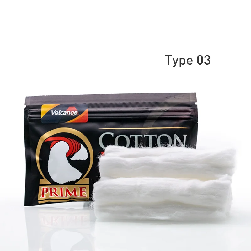 Volcanee 10 мешков/20 мешков Vape Cotton Vapor Prime шт в полоску для RTA RDA Tank Kayfun V5 атомизация