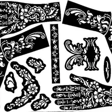 1 лист KD23 трафареты для тату руки/ноги трафареты для татуировок хной аэрографии Профессиональный Менди бодиарт комплект поставки