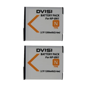 

2Pcs 1.2Ah NP-BN1 NP BN1 NPBN1 Camera Battery for SONY DSC-W390 DSC-W380 DSC-W370 DSC-W350 TX9 T99 WX5 TX7 TX5 W320 W360 QX100