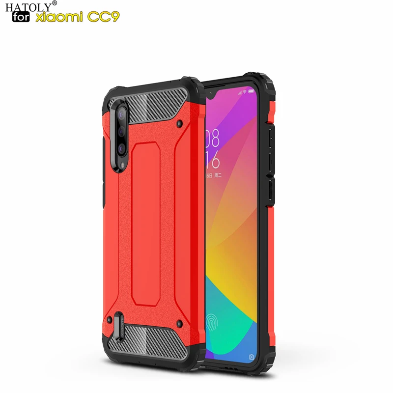 Чехол HATOLY для Xiaomi Mi 9 Lite тяжелая Броня CC9 тонкий жесткий резиновый ЖЕСТКИЙ чехол