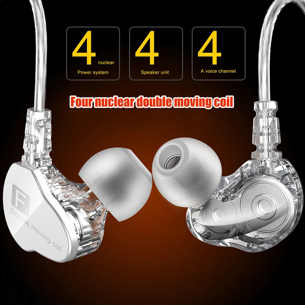 Новое поступление QKZ CK9 двойная движущаяся катушка тяжелые басы HiFi микрофон