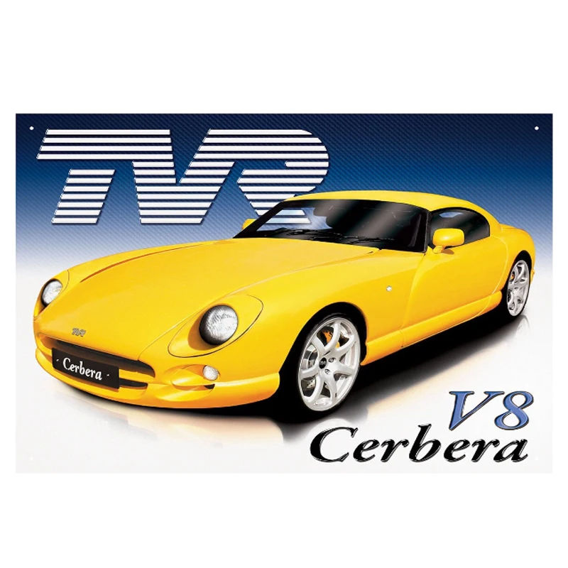 Винтаж Домашний Декор TVR автомобиля винтажные металлические жестяные знаки
