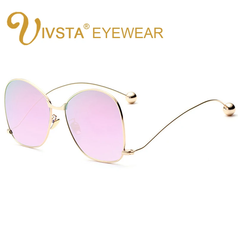 

IVSTA Metal Ball Steampunk Glasses Oversized cool Women Men Nerd Frames Retro Vintage jinchongyu Korean Brand Designer Big 2092
