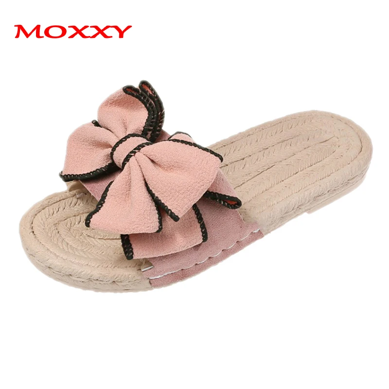 

Cute Bow-knot Slippers Women Slippers Indoor Home Slippers Ladies Slides Beach Flip Flops Summer Shoes Woman zapatos de mujer