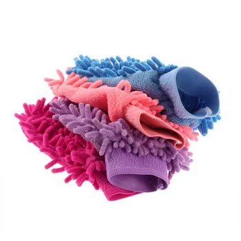 

100pcs/lot Super Mitt Microfiber Car Wash Gloves Washing Cleaning Anti Scratch car washer Household care brush hot selling