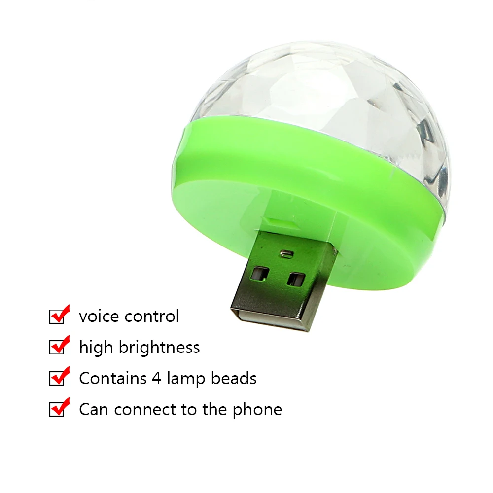 ITimo USB мини цветной неоновый светильник изменение цвета RGB шар светодиодный диско DJ сценический караоке микрофон Портативный сценический вечерние светильник