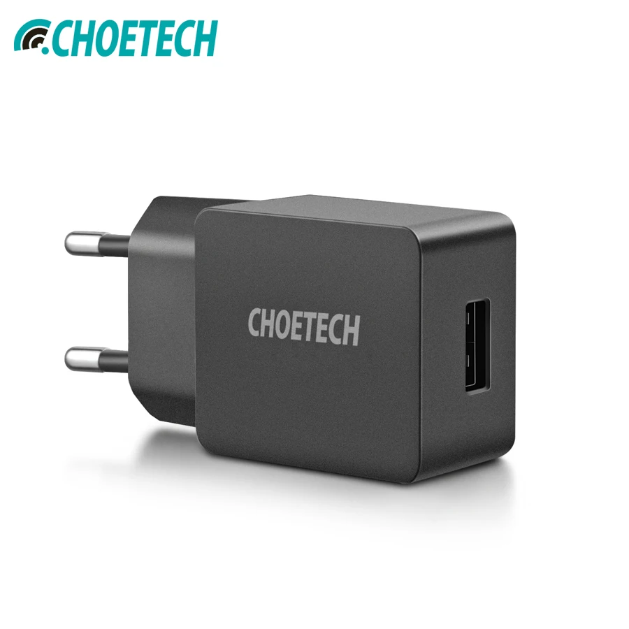 

CHOETECH 5V 2.4A 12W Universal USB Charger for Iphone 8 8plus X Fast Charge Adapter for Samsung S8 S8 Plus Travel Wall Charger