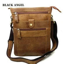 Модная мужская сумка из натурального нубука, повседневная винтажная сумка через плечо, мужская сумка высокого качества из воловьей кожи