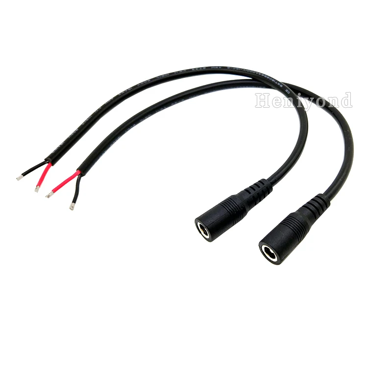 Высокое качество 10 шт. DC Мощность косичку Female12v 18AWG кабель штекер провода для видеонаблюдения ip-камера 11.4inch5.5*2.5 мм