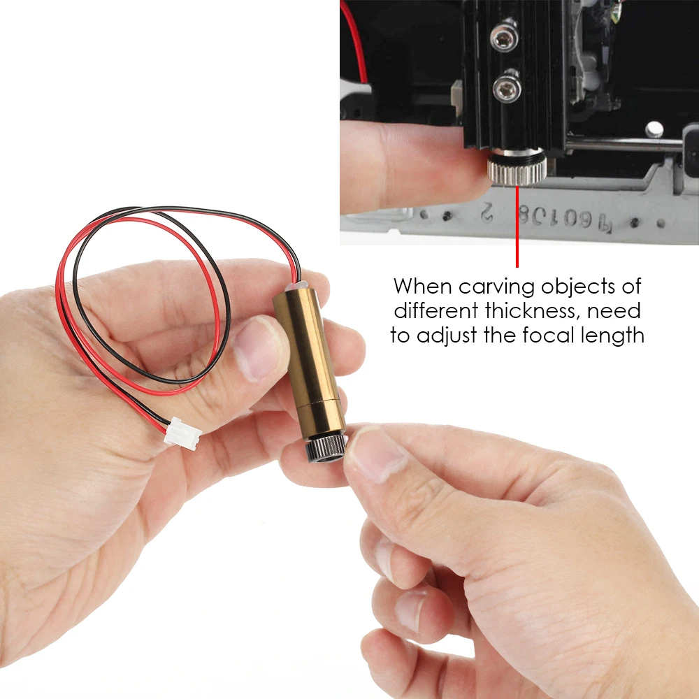 

1500mW 405nm Violet Light Laser Head Necessary Accessory for DIY Carving Engraving Machine Engraver