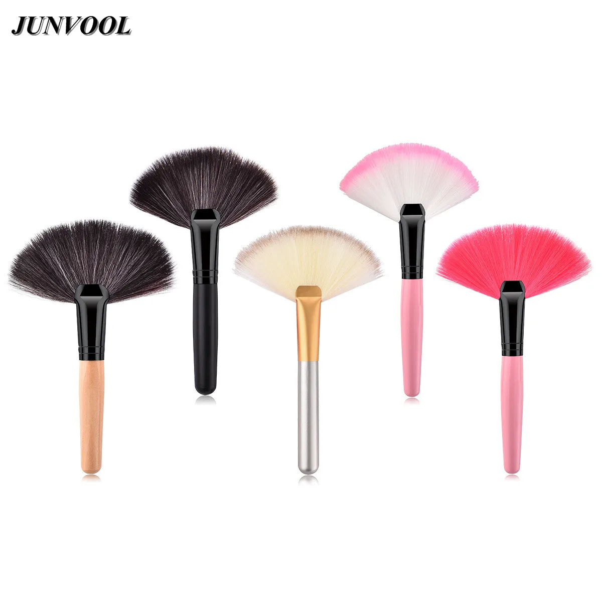 1 Soft Makeup Large Fan Brush Foundation Blush Blusher Contour Face