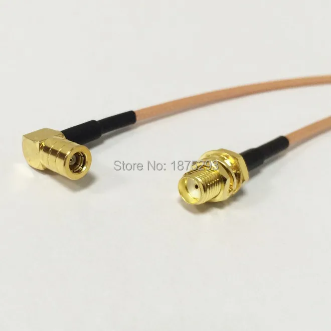 

SMA female to SMB female right angle RA RF jumper cable RG316 15cm 6inch wholesale NEW