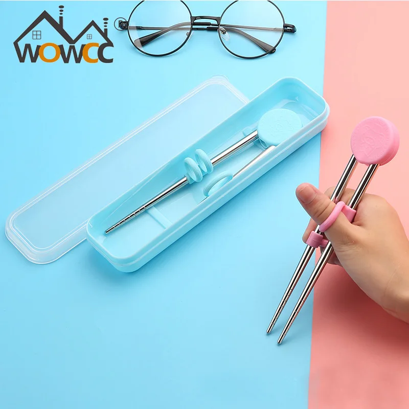 WOWCC 1 пара детских палочек для еды Детские Многоразовые учебные палочки из