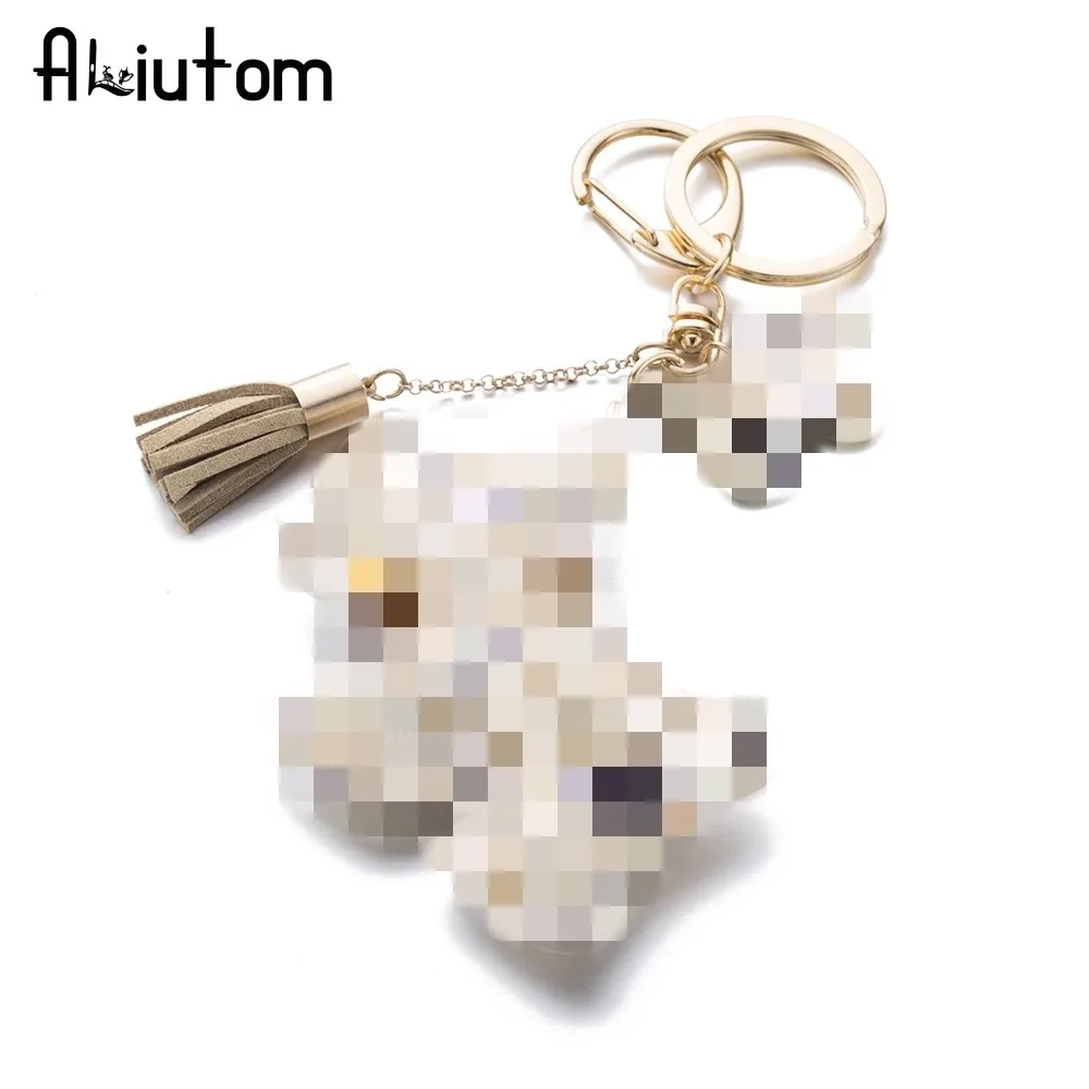 

ALIUTOM fashion cute purse pu dog keychain can be used for car key accessories bag accessories