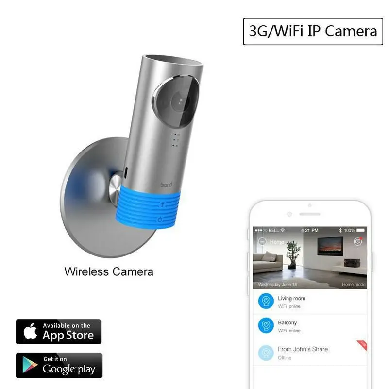  Visione Notturna Baby monitor Wireless Mini IP baby Monitor Con Rilevamento macchina fotografica De