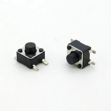 1000 шт./лот 6*6*5 мм SMD Такт переключатель 4-контактный микро переключатель/кнопочный