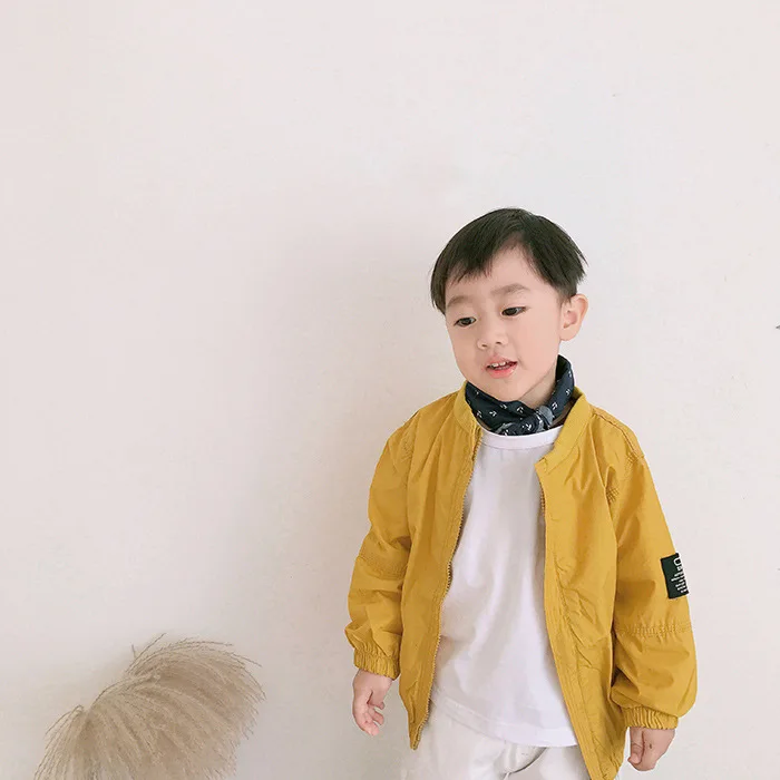 Baby Boys Coats 2018 Solid Baby Boy Jacket Children Outfits Boys Zipper Coats for Spring Autumn