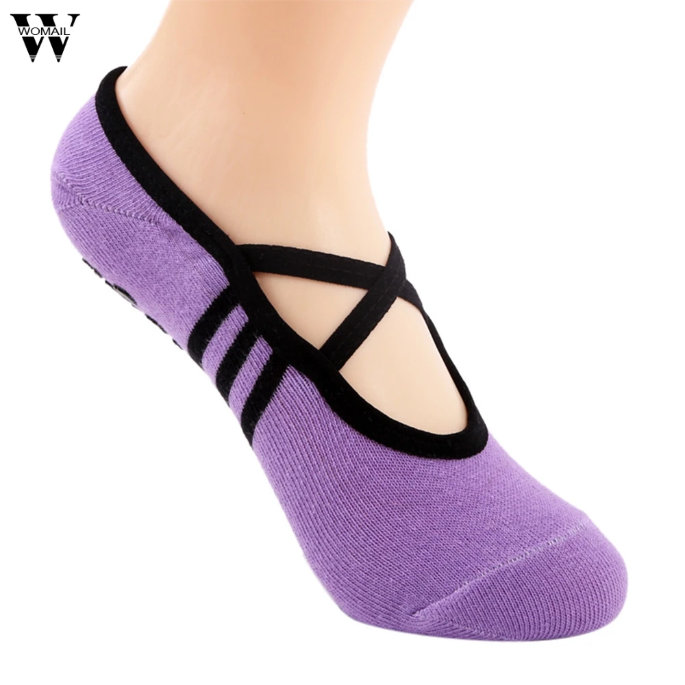 Buy Womail 2018 1 Pair Fitness Socks Non Slip Pilates Massage Ballet Socks