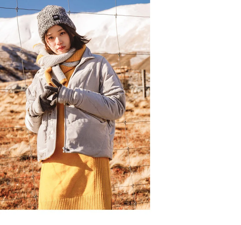 INMAN, зима, художественная вышивка, женский свободный стиль, женский короткий пуховик, 100 г-150 г