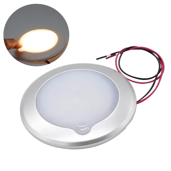 

9-30V 150mm LED Interior Ceiling Light Touch Control Dimming Ceiling-mounted Lamp Waterproof for Yacht Van Trailers Boat