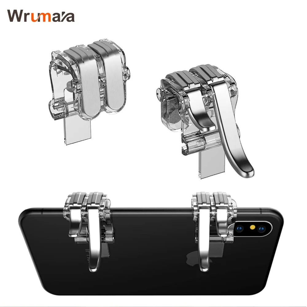 

Wrumava Metal Game Trigger Mobile Button Smartphone Joystick Game L1 + R1 Shooter Controller PUBG / Survival Rule