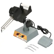 Паяльная станция управления педалью Авто Оловянная Подающая машина паяльная станция Регулируемая температура 220 В AU вилка Сварка припой