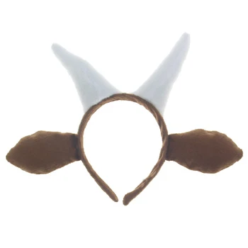 

1 Pc Kids Headband Fashion Cute Cartoon Goat Design Hair Hoop Headwear Hair Accessories for Banquet Cosplay Costume Party
