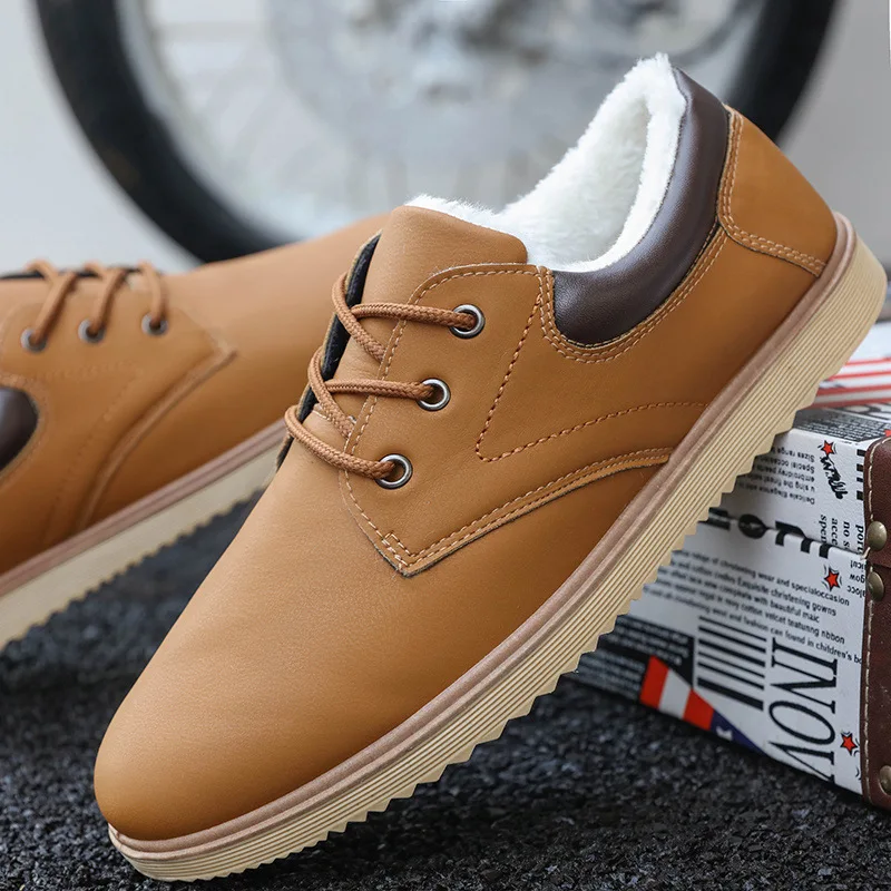 CuddlyIIPanda الرجال الأزياء أحذية رسمية الشتاء الدافئة الفراء أحذية المراهقين الترفيه تزلج أحذية الرجال أحذية رياضية Zapatos دي Hombre