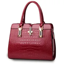 2017 neue licht leder tasche weibliche krokodil hochwertigen umhängetaschen der westlichen stil tasche PU leder Frauen handtaschen