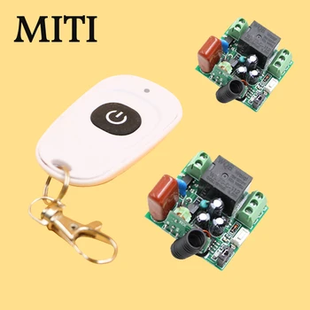 

Best Quality Mini 1CH RF Wireless Remote Control Switch System 1 Transmitter &2 Receiver Learning Code New Remote Control
