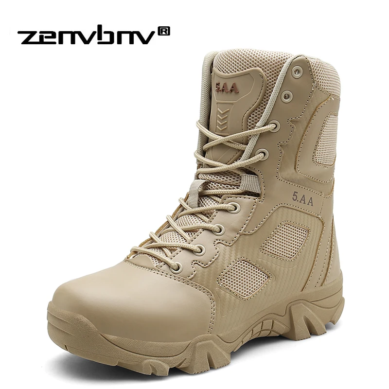 Winter Army Boots Mens Military Tactical Desert Boot Shoes Men Autumn ...
