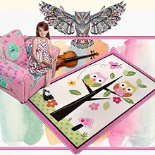 Детские ковры и циновки для спальни ковер для гостиной детский игровой коврик детский коврик с совами розовый ковер для девочки Детский напольный коврик