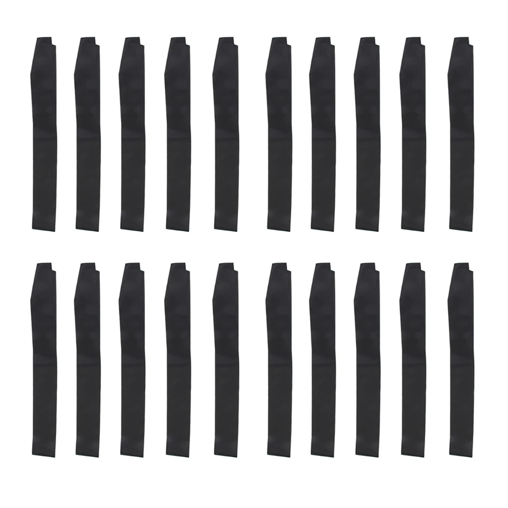20pcs Black Plain Satin Sash for Party Birthday Baby Shower Retirement Costume Accessories Celebration Party Photo Booth Props  