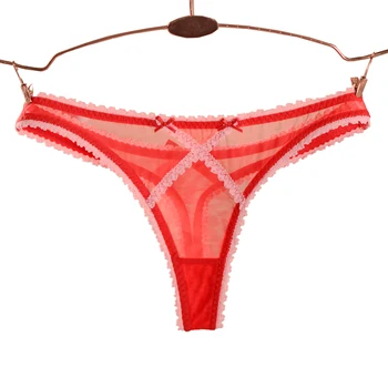 

Victoria's Masquerade Women's Transparent Thong Sexy See Through Underwear Hipster Ladies Allure T Short